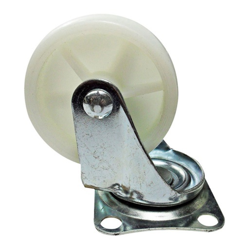 [4775] RODACHINES 1 1/2" PLANO BLANCO NYLON 40MM 20KG (INDIVIDUAL) (HT40246)