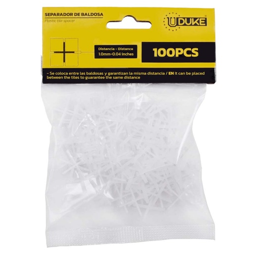 [11040] SEPARADOR DE BALDOSA UDUKE 1MM BOLSA X 100 PCS (HT80170)