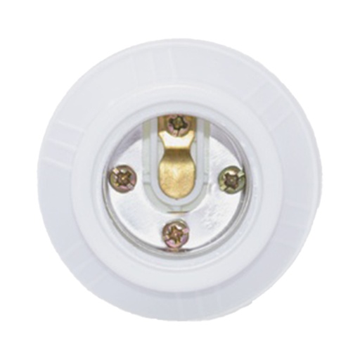 [5094K] SOCKET BAQUELITA 2 PIEZAS BLANCO PQT X 1 UDUKE