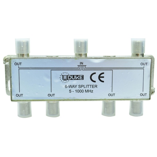 [4297] SPLITTER TV FINO X 6 SALIDAS UDUKE (5-1000 MHZ) (HT30290)(HT90152)