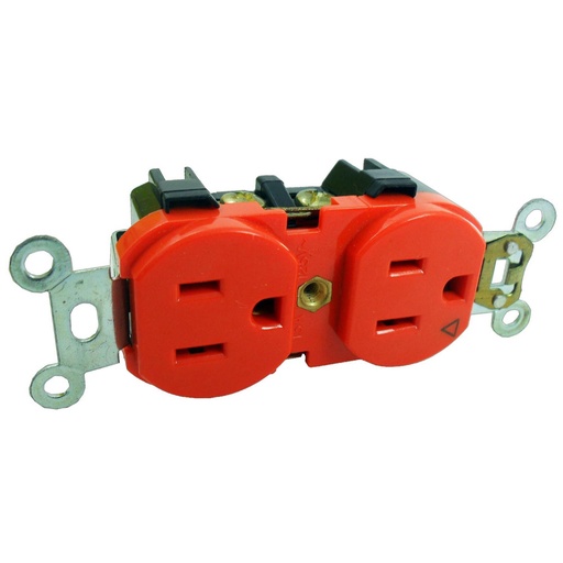 [4772] TOMA DOBLE T/L NARANJA HOSPITALARIO UDUKE (RETIE-FL) (HJ-5262)(HT20377)