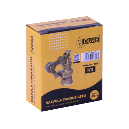 [2412] VALVULA TANQUE ALTO 1/2 INDIVIDUAL UDUKE (CHEQUE) (HT20159)
