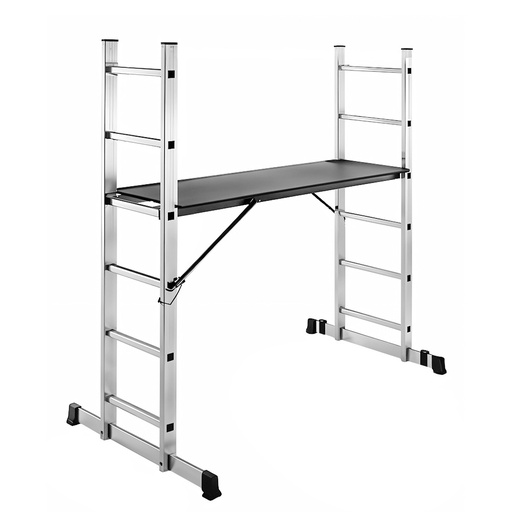 [21315] ESCALERA MULTIPOSICIONES TIPO ANDAMIO  UDUKE CON PLATAFORMA (1.45MTRS)(150KLS)(HT3170)