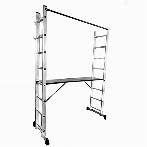 [21316] ESCALERA MULTIPOSICIONES TIPO ANDAMIO UDUKE CON PLATAFORMA (2.1MTRS)(150KLS)(HT3171)