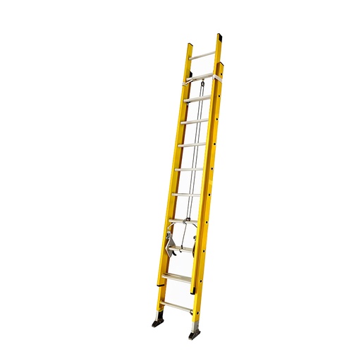 [21342] ESCALERA TELESCOPICA DE FIBRA DE VIDRIO 20 PELDAÑOS  UDUKE (150KG)(HT3174)