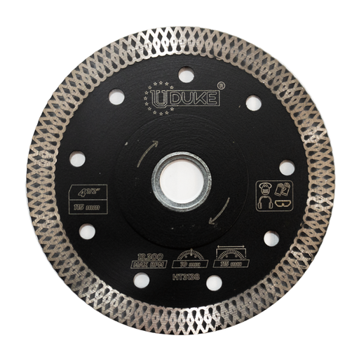 [21653] DISCO DIAMANTADO CONTINUO 4 1/2" CORTE BALDOSA,MARMOL, CERAMICA INDUSTRIAL UDUKE (HT3138)