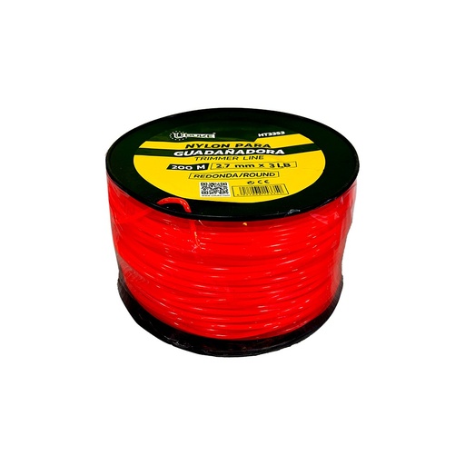 [21740] NYLON PARA GUADAÑADORA 2.7MM X 200M NARANJA UDUKE  (HT3353)